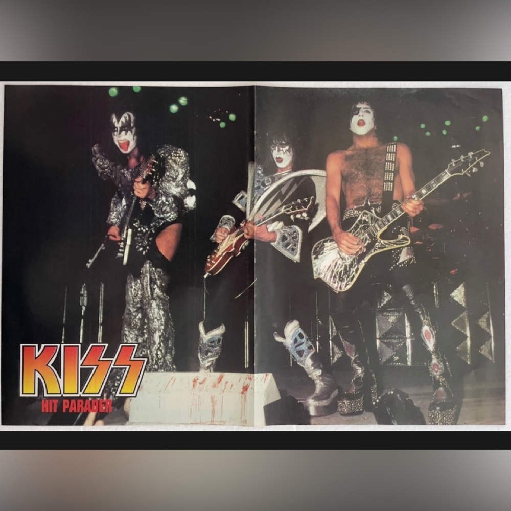 KISS Hit Parader Centerfold Pinup